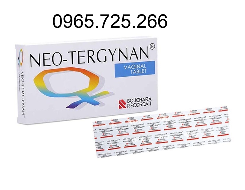 Viên đặt âm đạo Neo-Tergynan trị viêm âm đạo (1 vỉ * 10 viên)